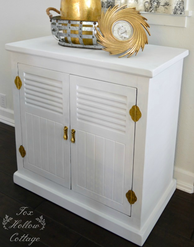 Painted Furniture Makeover Gold Metallic Maison White Maison Blanche ...