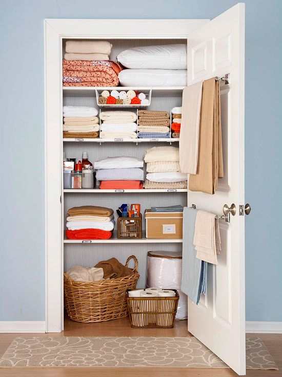How to Organize a Small Linen Closet - Hello Central Avenue
