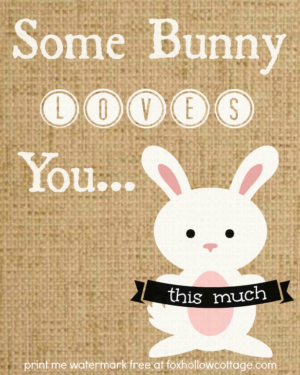 8 x 10 burlap some bunny loves you this much (1)