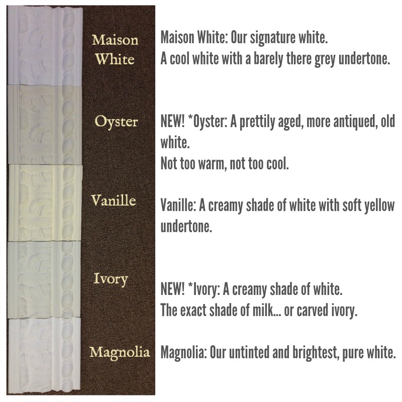 Maison Blanche Paint Company White Color Offerings