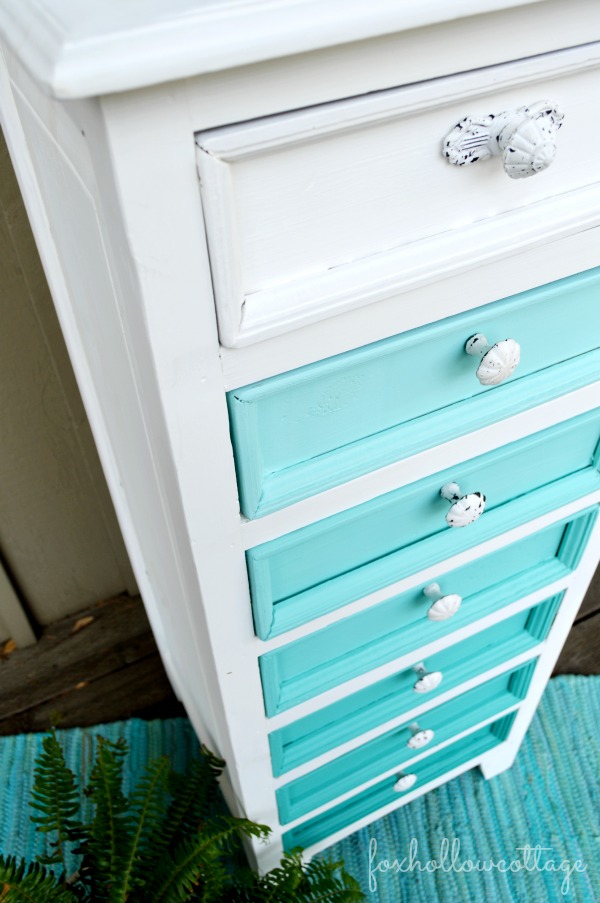 Maison Blanche Colette & Magnolia: Ombre Painted Furniture Dresser Makeover