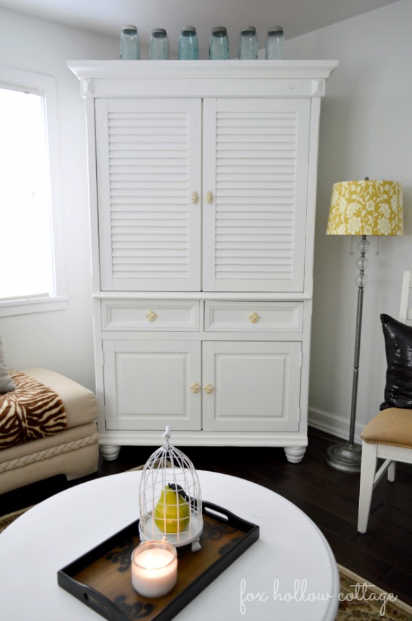 Fall Home Tour - Living Room - Entertainment Armoire