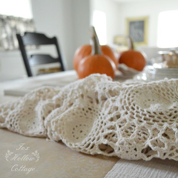 Thanksgiving Table Runner Crochet Tablecloth