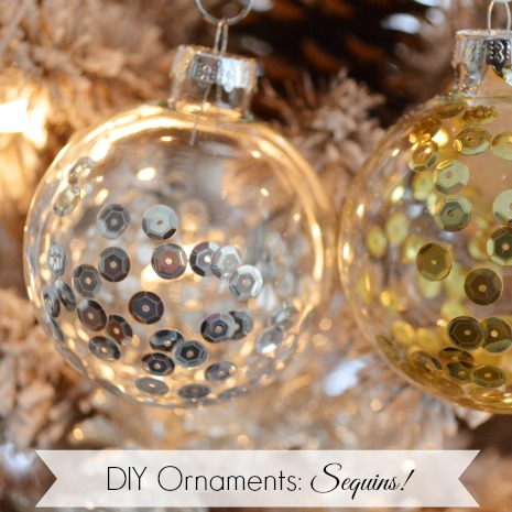 Diy Christmas Ornament Craft Sequins In Clear Glass Fox