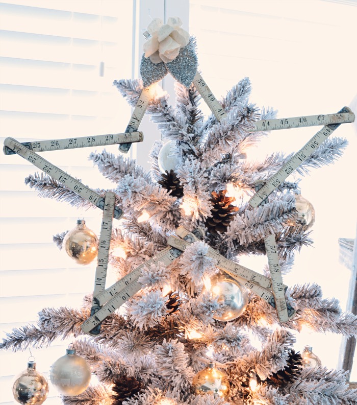Vintage Ruler Christmas Tree Topper