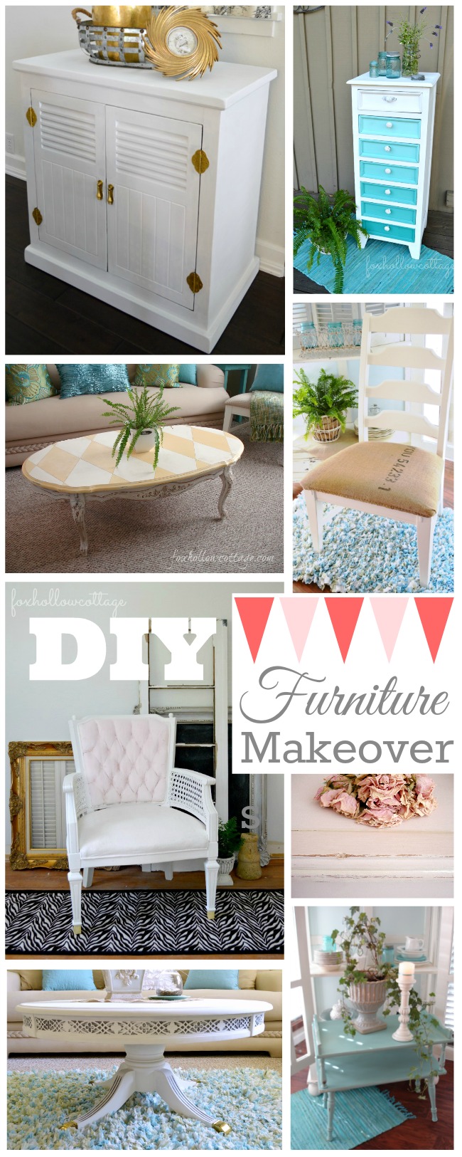 DIY Chalk Paint Painted Furniture Makeover Ideas
