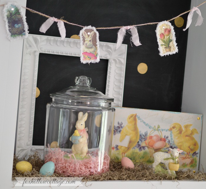 Easter Vingette - Fox Hollow Cottage in Spring with #DamageFreeDIY hanging @Command