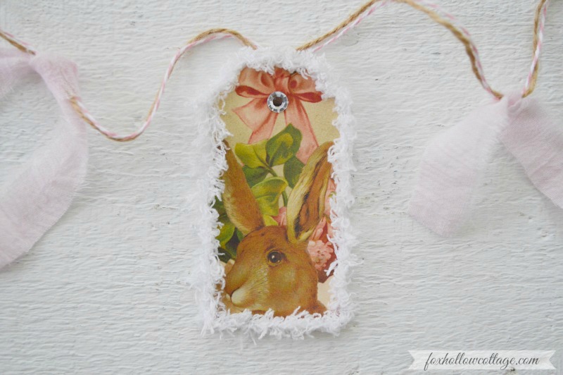 Paper Easter Bunny Banner and Bakers Twine Decoration