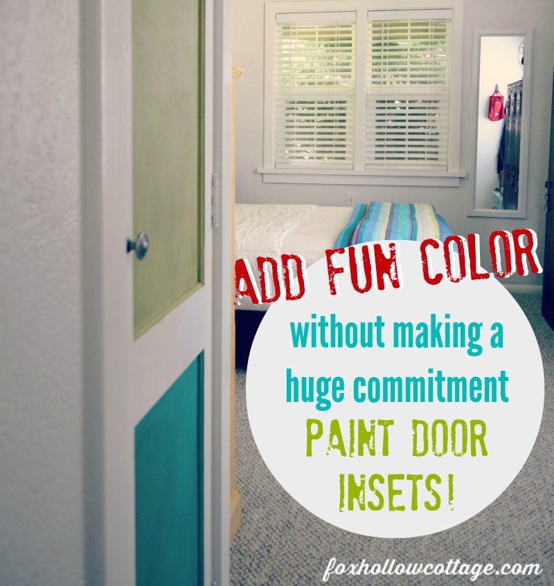 Decorating Idea - Add Color Easy - Paint Door Insets