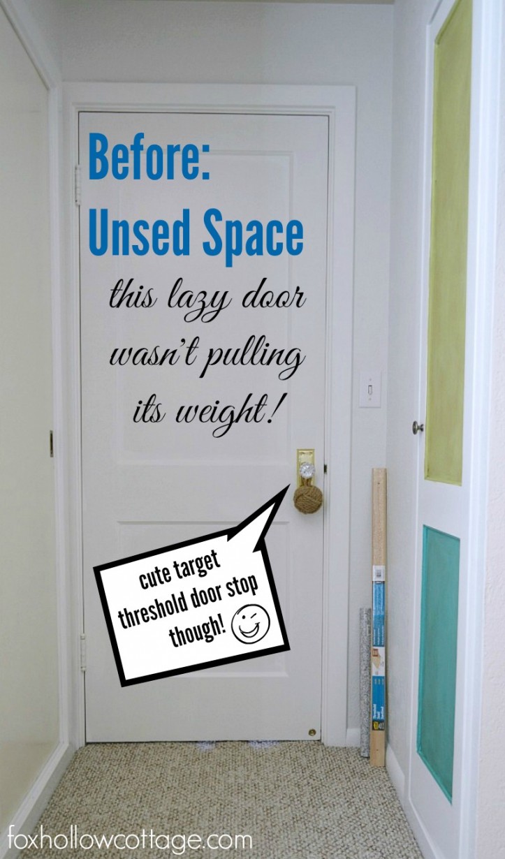 Before - Wasted Space Lazy Back Door | #DamageFreeDIY #ad