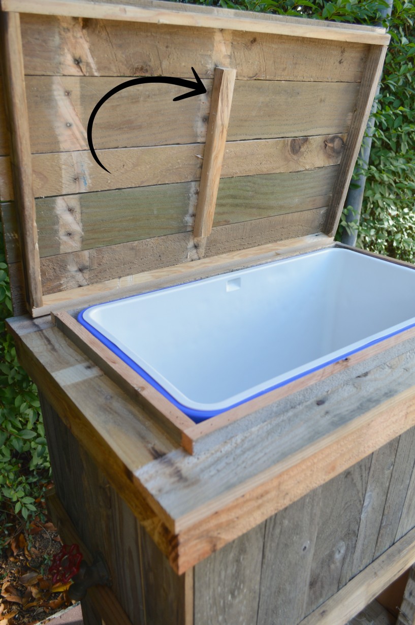 Simple DIY Wood Deck Cooler Lid #thehomedepot #3MPartner #ad