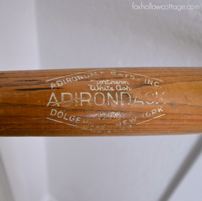Vintage Wood Baseball Bat | #DamageFreeDIY #ad