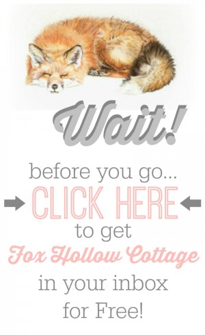 Subscribe to Fox Hollow Cottage blog for Free