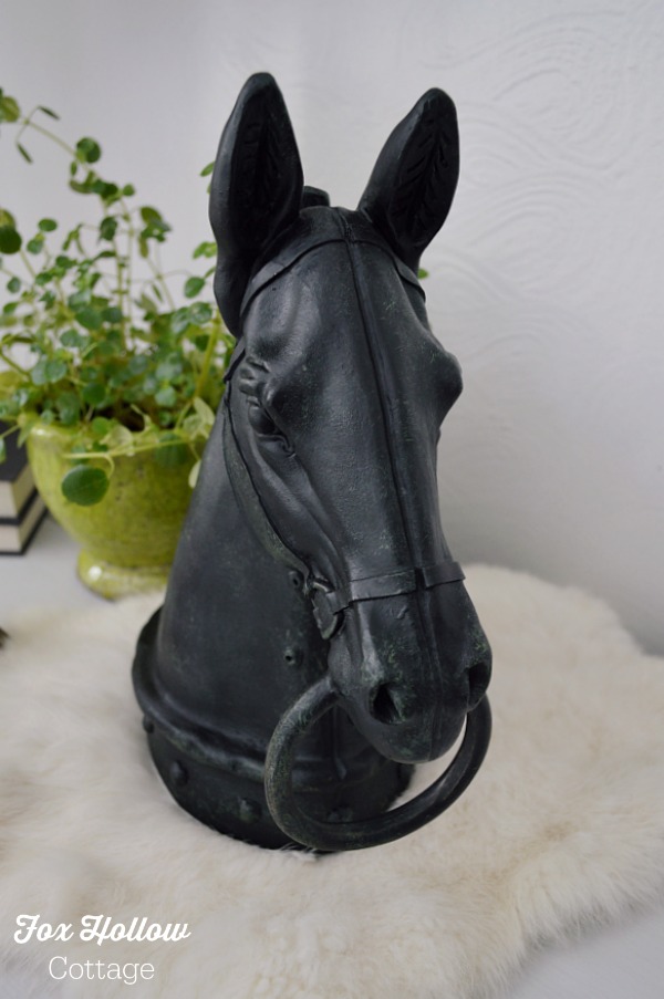 Horse Bust Statuary Home Decor Equestrian Element foxhollowcottage.com
