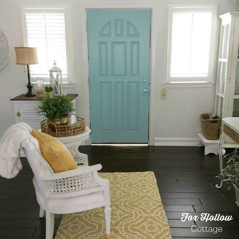 Sherwin Williams Color Visualizer - Peacock Plume - How to try a new paint color without buying samples or painting - save time money frustration - foxhollowcottage.com