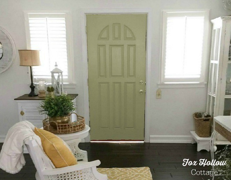 Sherwin Williams Color Visualizer - Sheraton Sage - How to try a new paint color without buying samples or painting - save time money frustration - foxhollowcottage.com