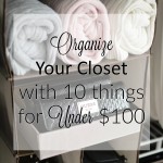 Organize Your Closet with 10 Things for Under $100