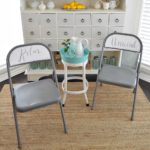 Spray and Chalk Paint Folding Chair Makeover