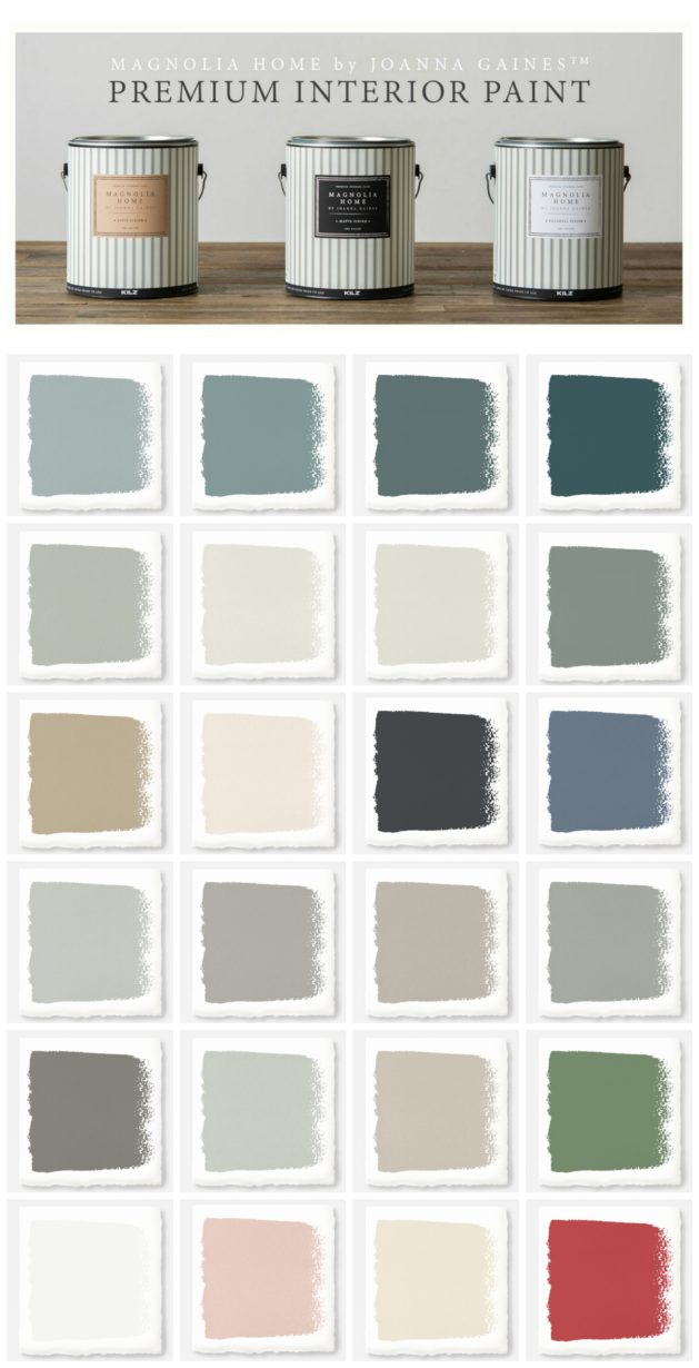 New Magnolia Home Paint Collection - Paint Color Chart For Home
