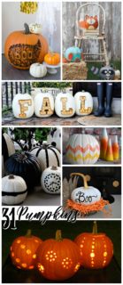 31 Fabulous Pumpkin Decorating Ideas - Fox Hollow Cottage