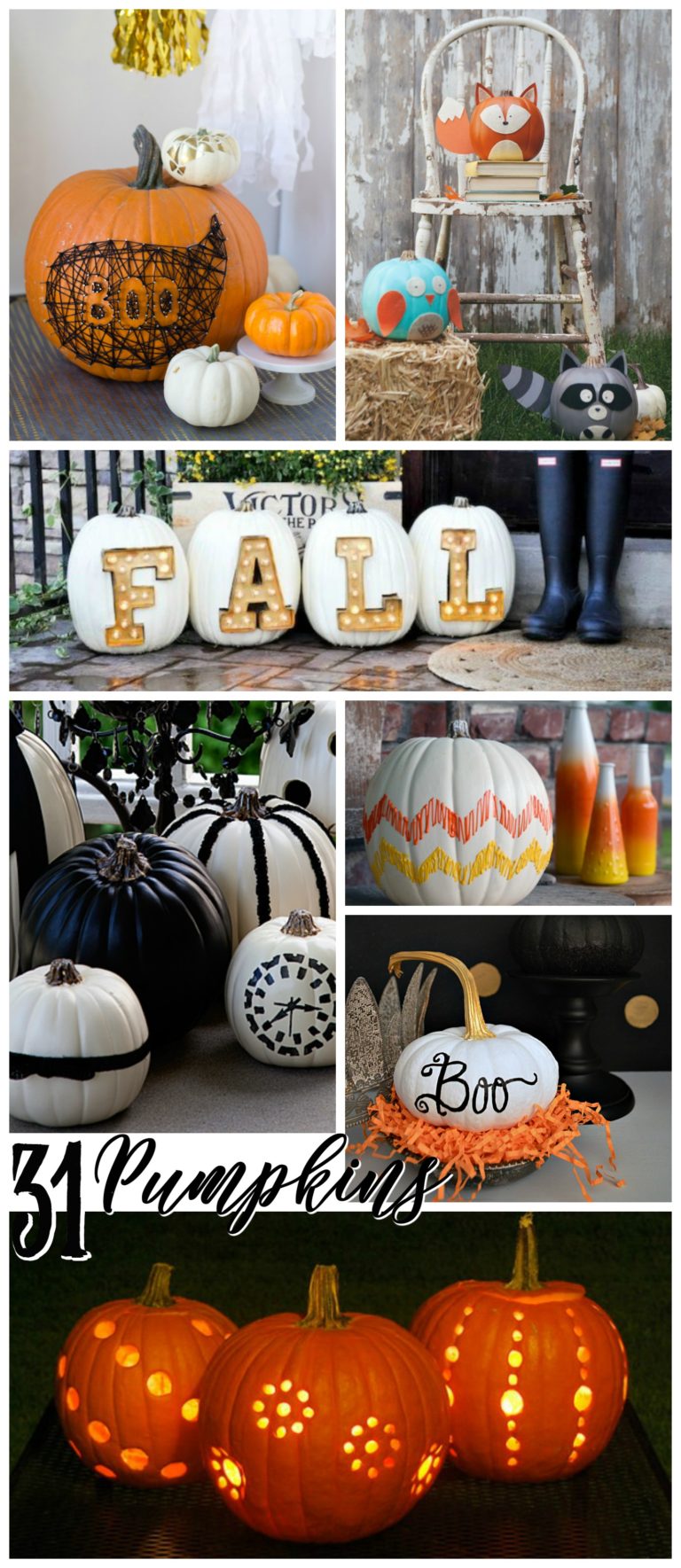 31 Fabulous Pumpkin Decorating Ideas - Fox Hollow Cottage