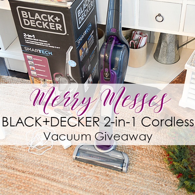 BLACK+DECKER 2-in-1 Cordless SMARTtech Stick Vac Vacuum Giveaway
