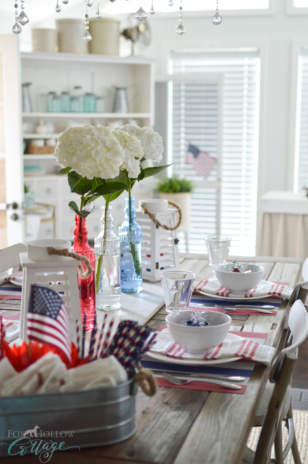 Simple 4th of July Table Decorating Ideas