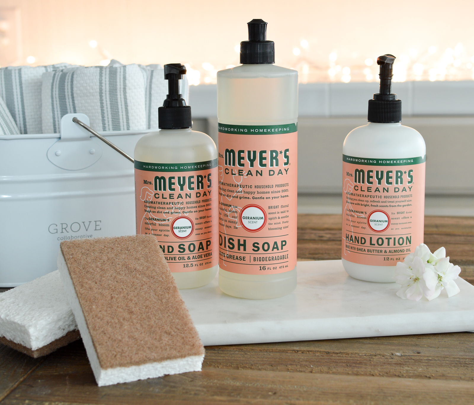 FREE Mrs Meyers Organizing Cleaning Caddy Set - DETAILS at www.foxhollowcottage.com #ad