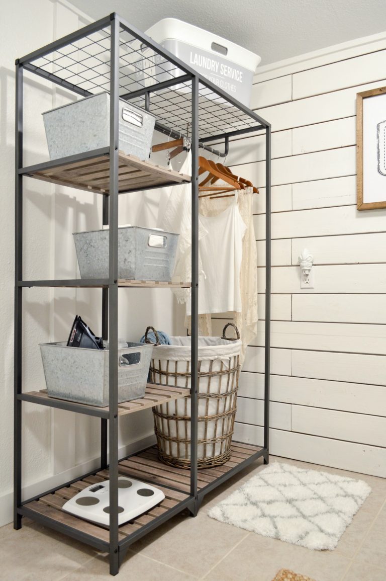 Small Space Combination Laundry Room Powder Bathroom Refresh - Fox ...