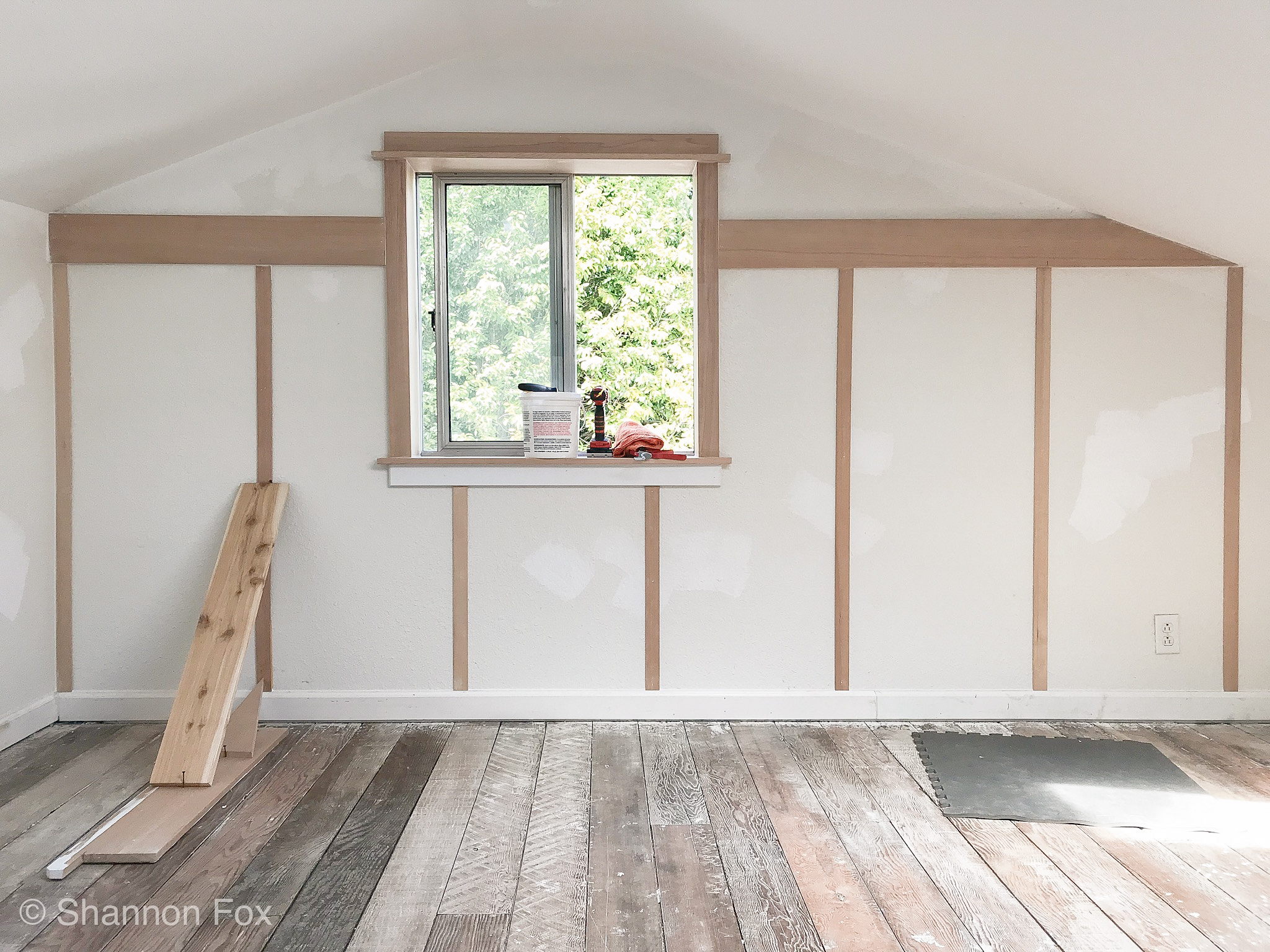 Loft Makeover Part One Real Simple Diy Board And Batten