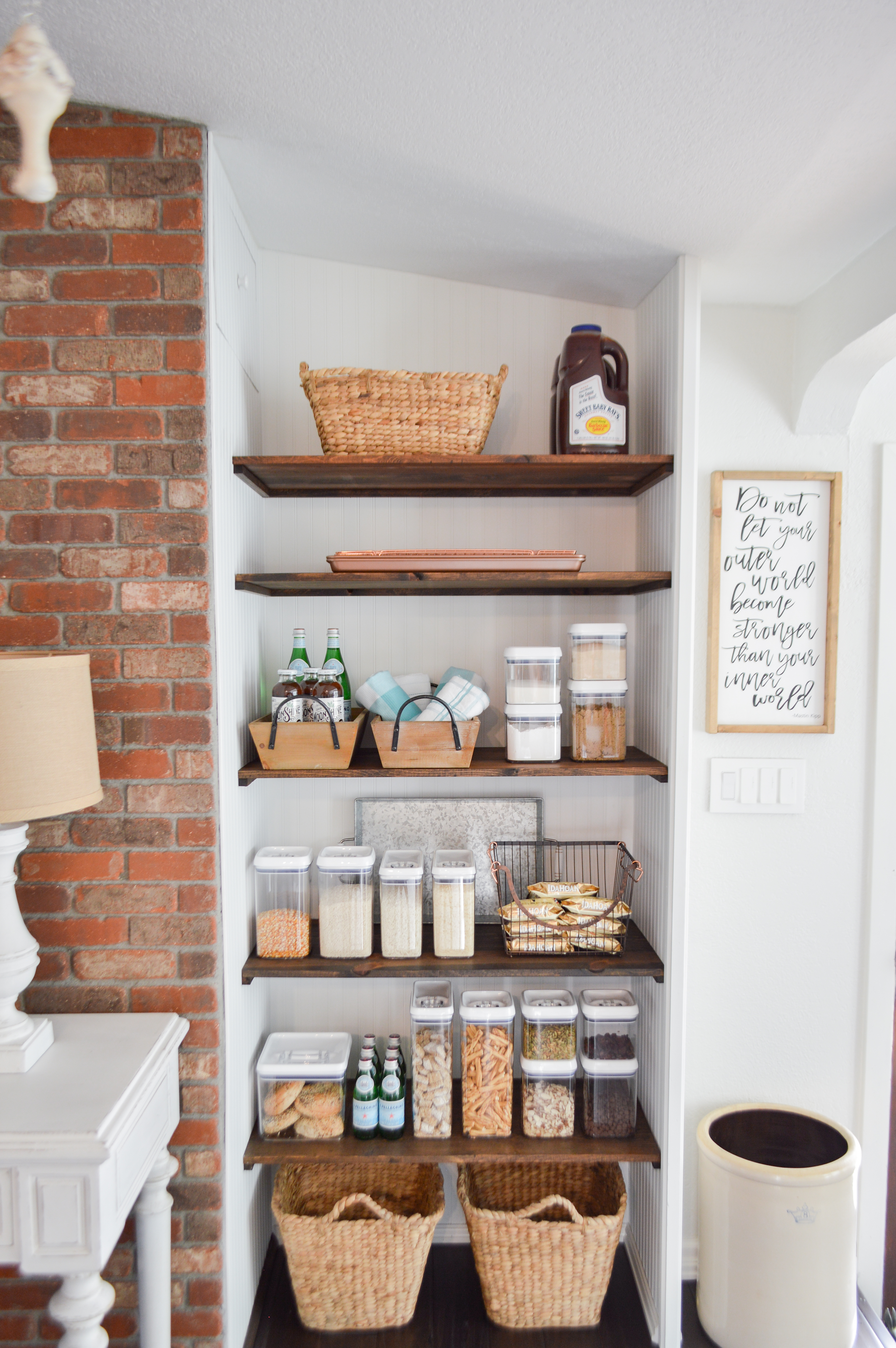 Open Pantry Makeover Organizing Ideas, Open Pantry Shelving