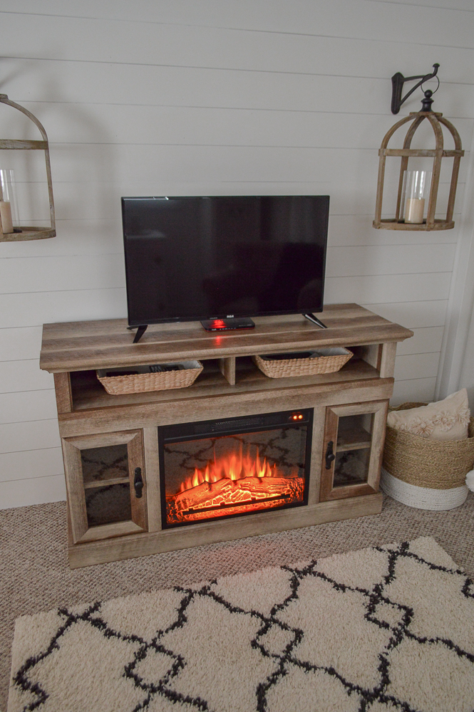 Best Electric Fireplace Tv Media, Farmhouse Console Table With Fireplace