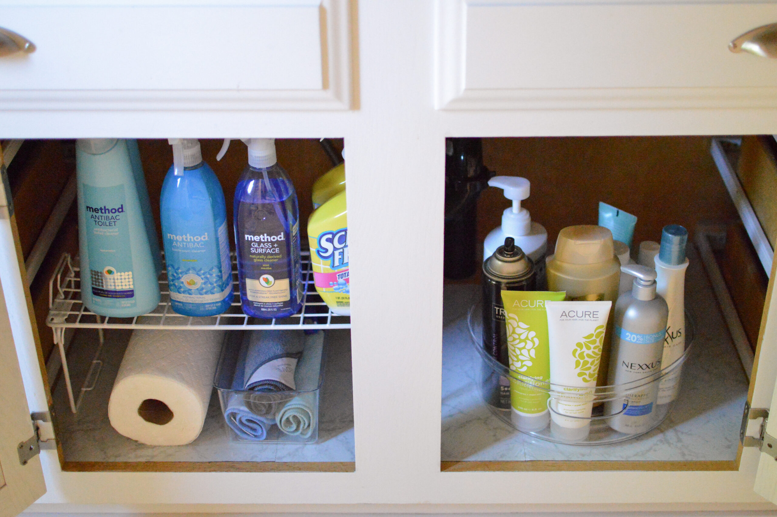 Tips for Organizing Under the Bathroom Sink - Saw Nail and Paint