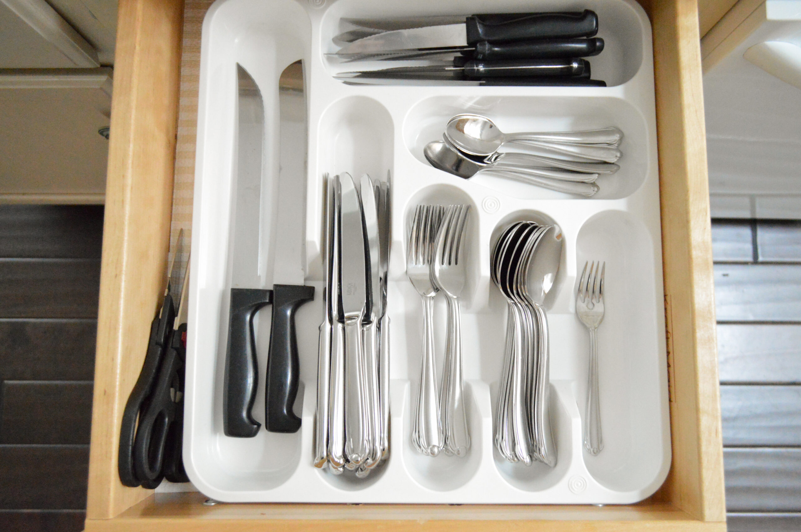 https://foxhollowcottage.com/wp-content/uploads/2021/01/Organizied-Utencil-Drawer-Counter-Storage-Ideas-Month-long-weekly-Cleaning-Organizing-event-with-Free-Printable-checklist-www.foxhollowcottage.com_-29-scaled.jpg