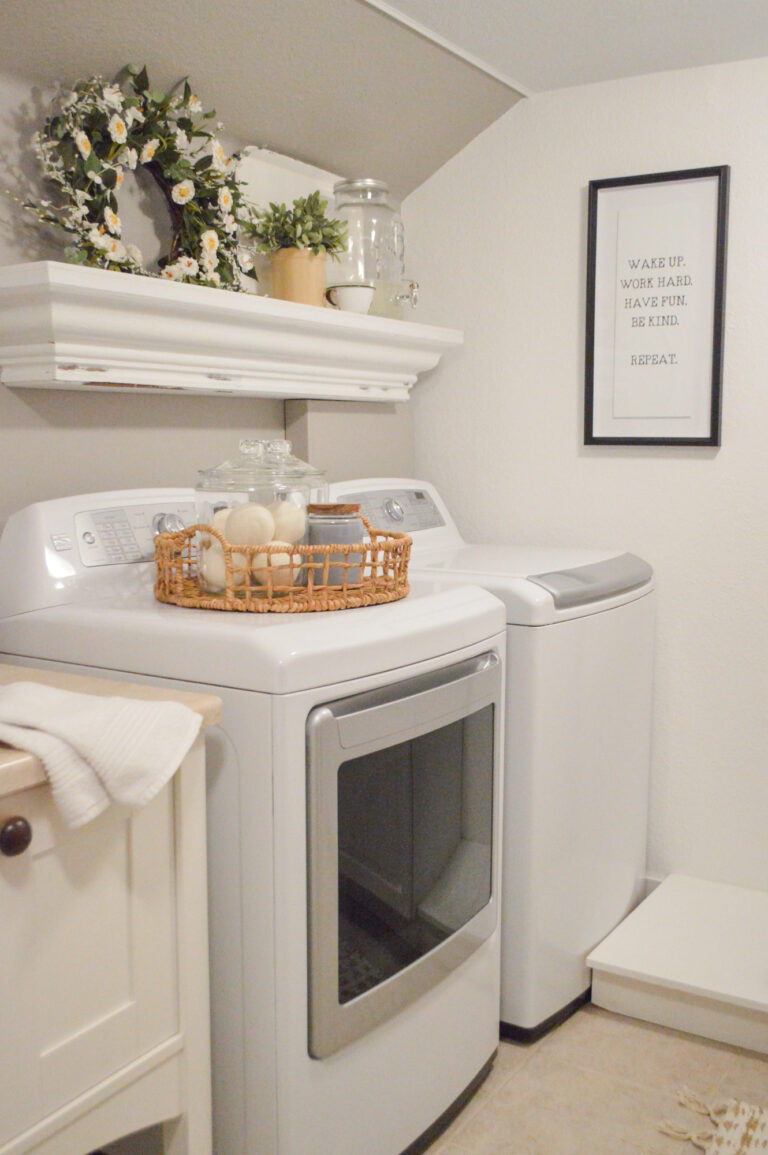 Simple Ideas To Organize A Laundry Room - Fox Hollow Cottage